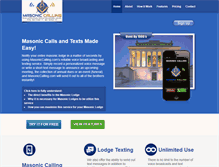 Tablet Screenshot of masoniccalling.com